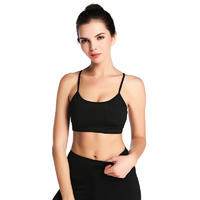 Strappy Removable Padded Racerback Sports Bras for Women